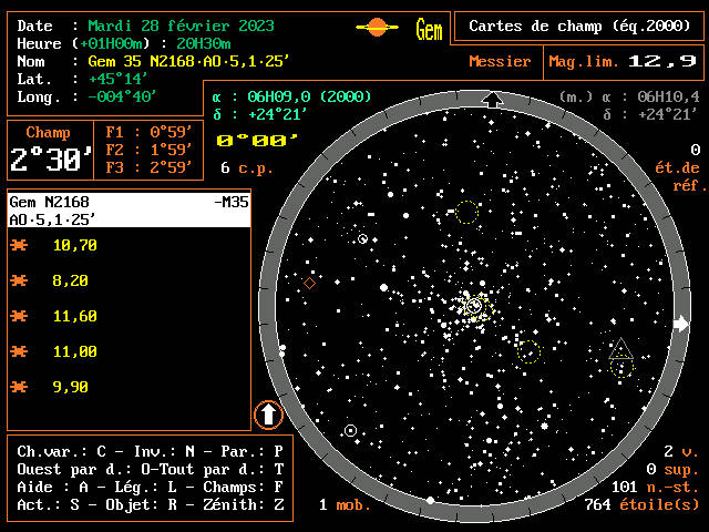 ASTRO, logiciel d'astronomie